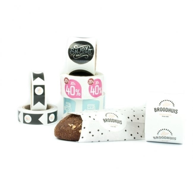 cadeaustickers op rol