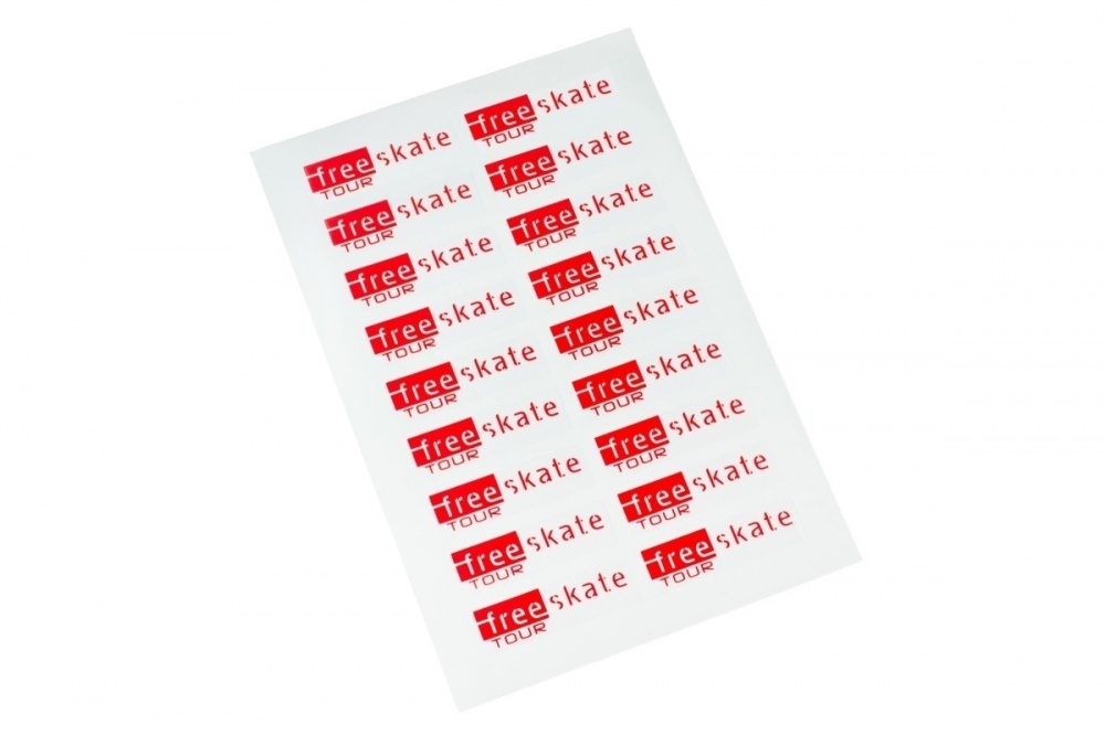 Free skate tour stickers