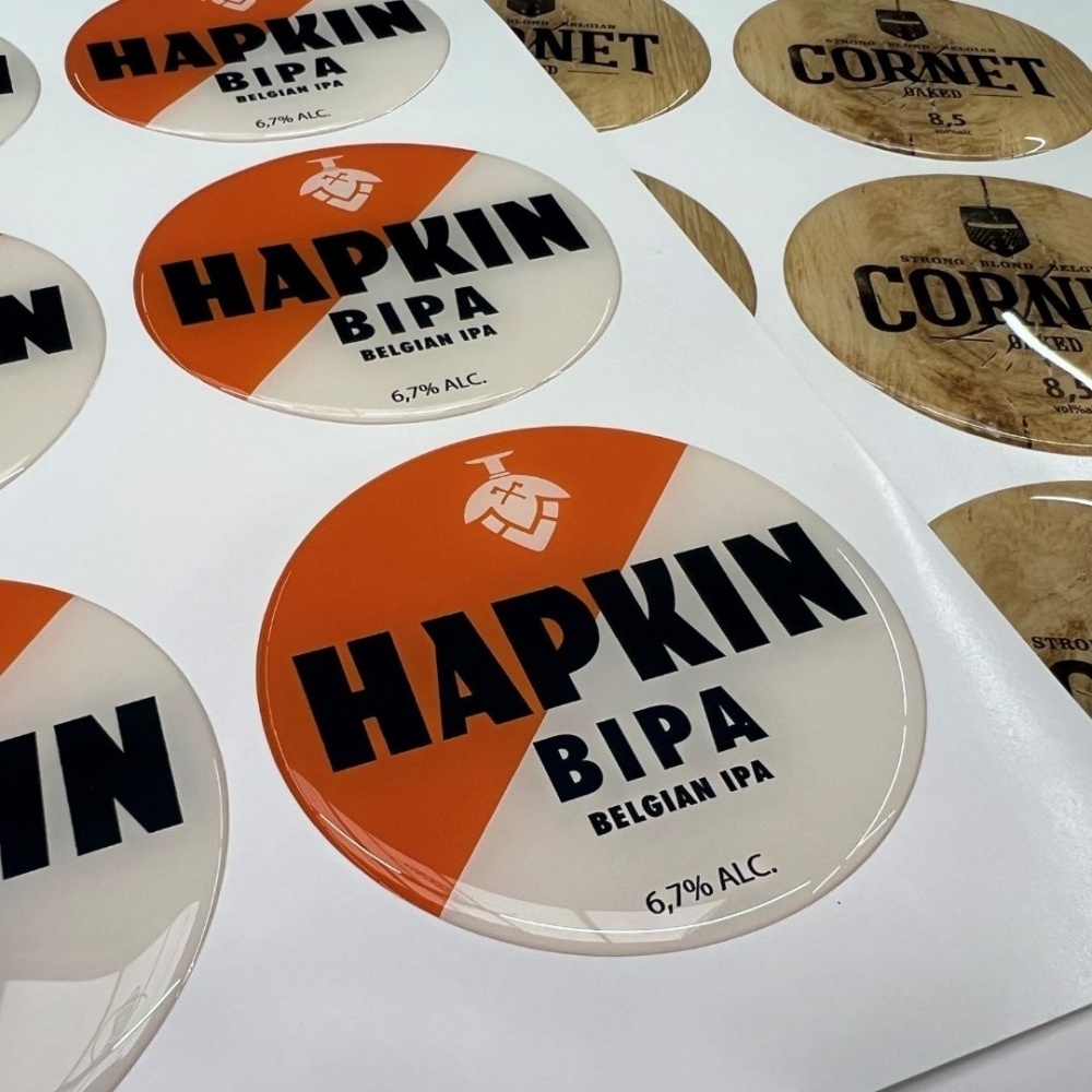 Domin Sticker Doming Stickers: Geef je product een extra dimensie met 3D-effect!