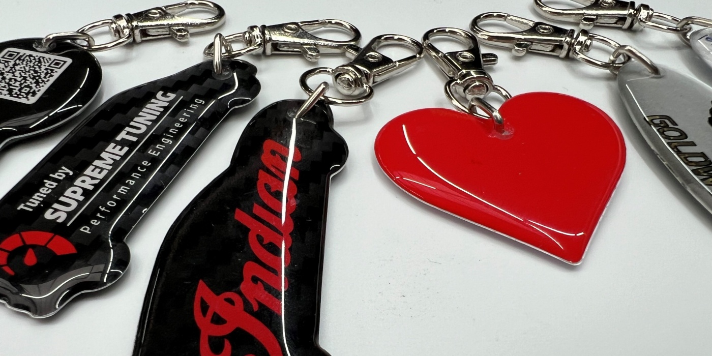 Flex sleutelhangers in iedere vorm leverbaar